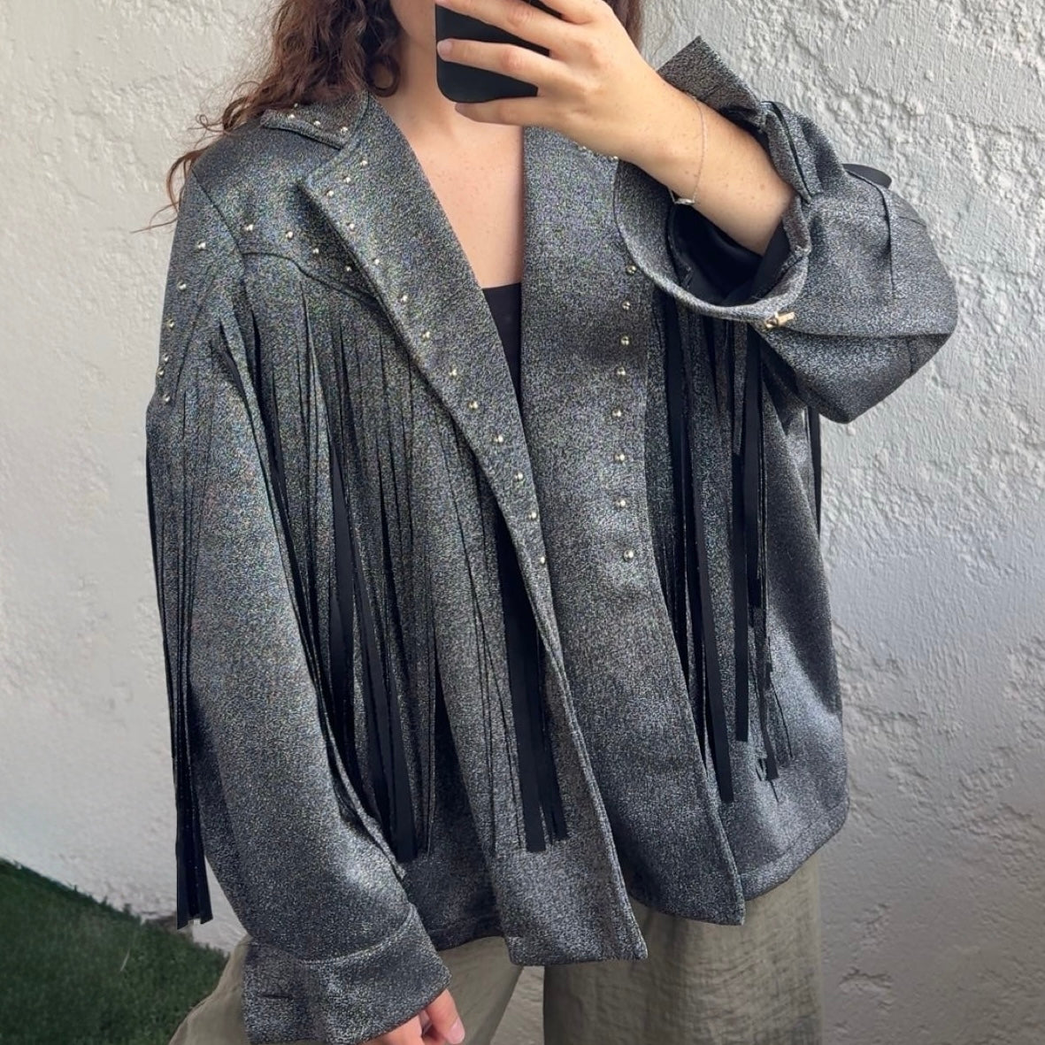 Veste argenté