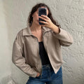 Veste effet daim